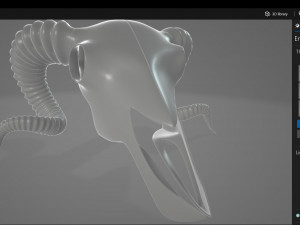 Ram Skull 3D Model