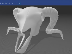 Ram Skull 3D Model