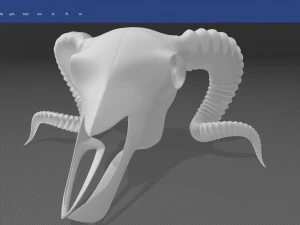 Ram Skull 3D Model