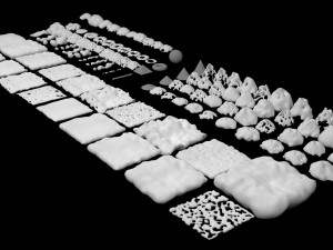 100 Snow - Ice Surfaces Pack Model 3D