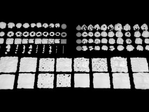 100 Snow - Ice Surfaces Pack Model 3D
