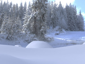 100 Snow - Ice Surfaces Pack Model 3D