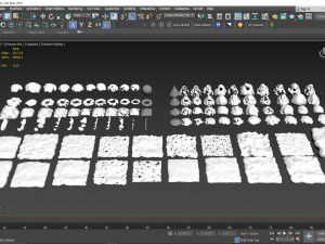 100 Snow - Ice Surfaces Pack Model 3D