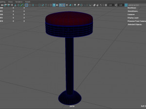 Retro Bar Stool Modelo 3D
