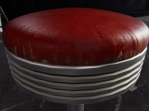 Retro Bar Stool Modelo 3D