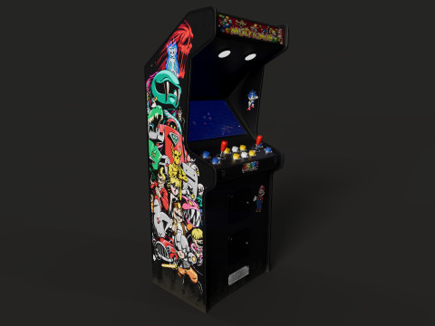 Retro Arcade Game Machine Modelo 3D