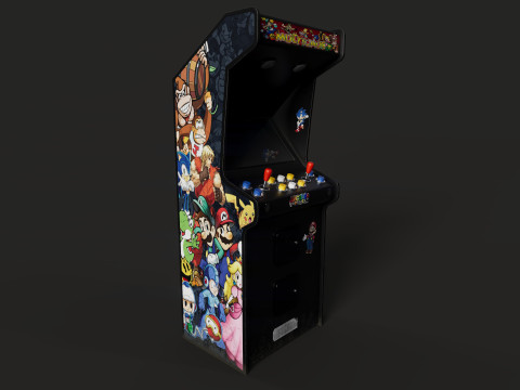 Retro Arcade Game Machine Modelo 3D