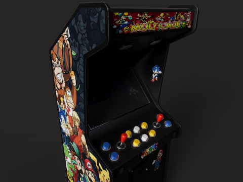Retro Arcade Game Machine Modelo 3D