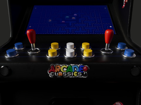 Retro Arcade Game Machine Modelo 3D