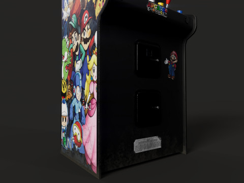 Retro Arcade Game Machine Modelo 3D
