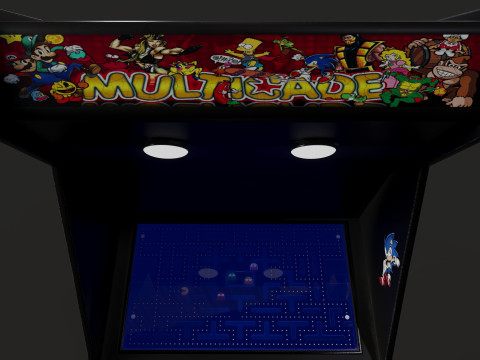 Retro Arcade Game Machine Modelo 3D