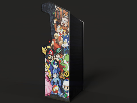 Retro Arcade Game Machine Modelo 3D