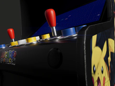 Retro Arcade Game Machine 3D Model