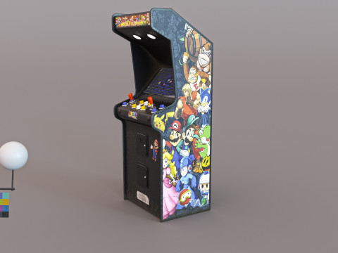 Retro Arcade Game Machine Modelo 3D
