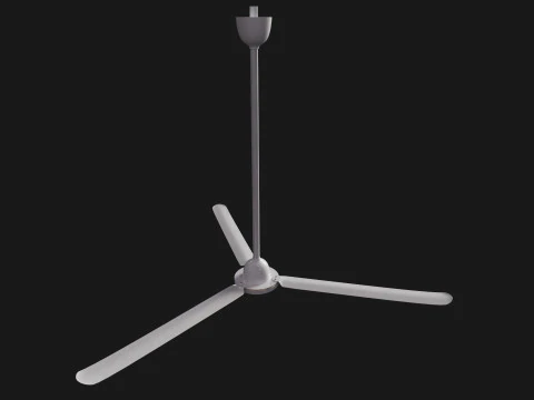 एनिमेटेड पारंपरिक छत पंखा 3D मॉडल
