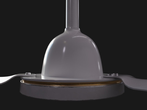 Animated Traditional Ceiling Fan 3D Модель