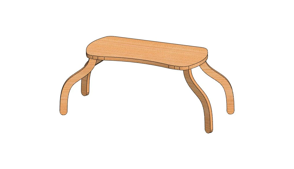 Bed Table 3D Model .c4d .max .obj .3ds .fbx .stl .blend 