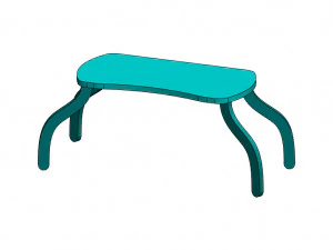 Bed Table 3D Model