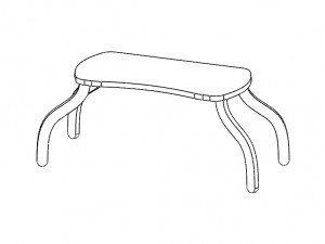 Bed Table 3D Модель
