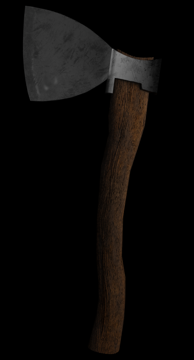 Iron Axe Modelo 3D .c4d .max .obj .3ds .fbx .stl .blend 