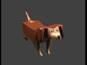 腊肠犬 3D 模型