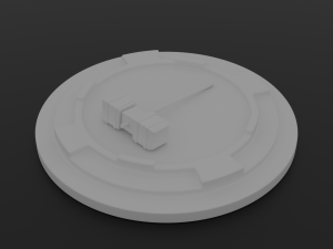 Figurine Dwarven battle hammer 3D 모델