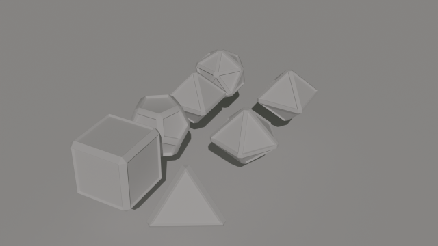 Dice for playing dnd 3D Print Model .c4d .max .obj .3ds .fbx .stl .blend 