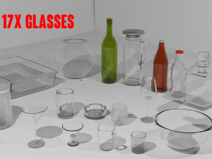 17x GLASSES PACK 3D 모델