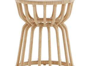 Kids Rattan Nightstand 3D Model