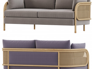 Heatherfield Two Cushion Sofa 3D Model