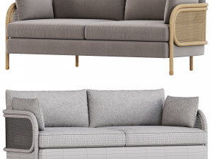Heatherfield Two Cushion Sofa 3D Model
