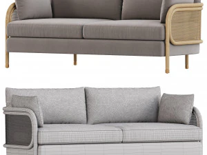 Heatherfield Two Cushion Sofa 3D Model