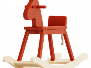 Orange Red Rocking 3D Model