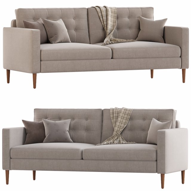EVERLY SOFA Modello 3D .c4d .max .obj .3ds .fbx .stl .blend 