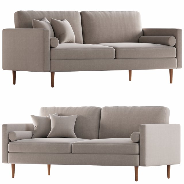 Modern Monroe Sofa Modello 3D .c4d .max .obj .3ds .fbx .stl .blend 