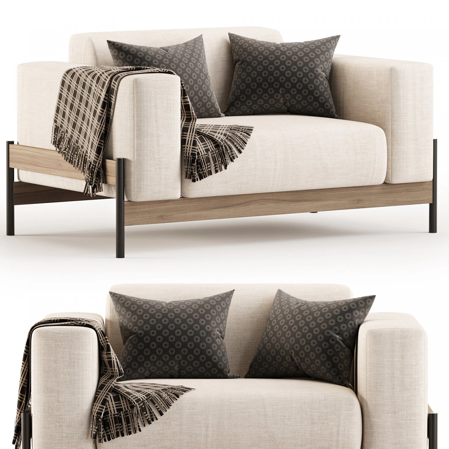 BOWIE ARMCHAIR 3D Model .c4d .max .obj .3ds .fbx .stl .blend 