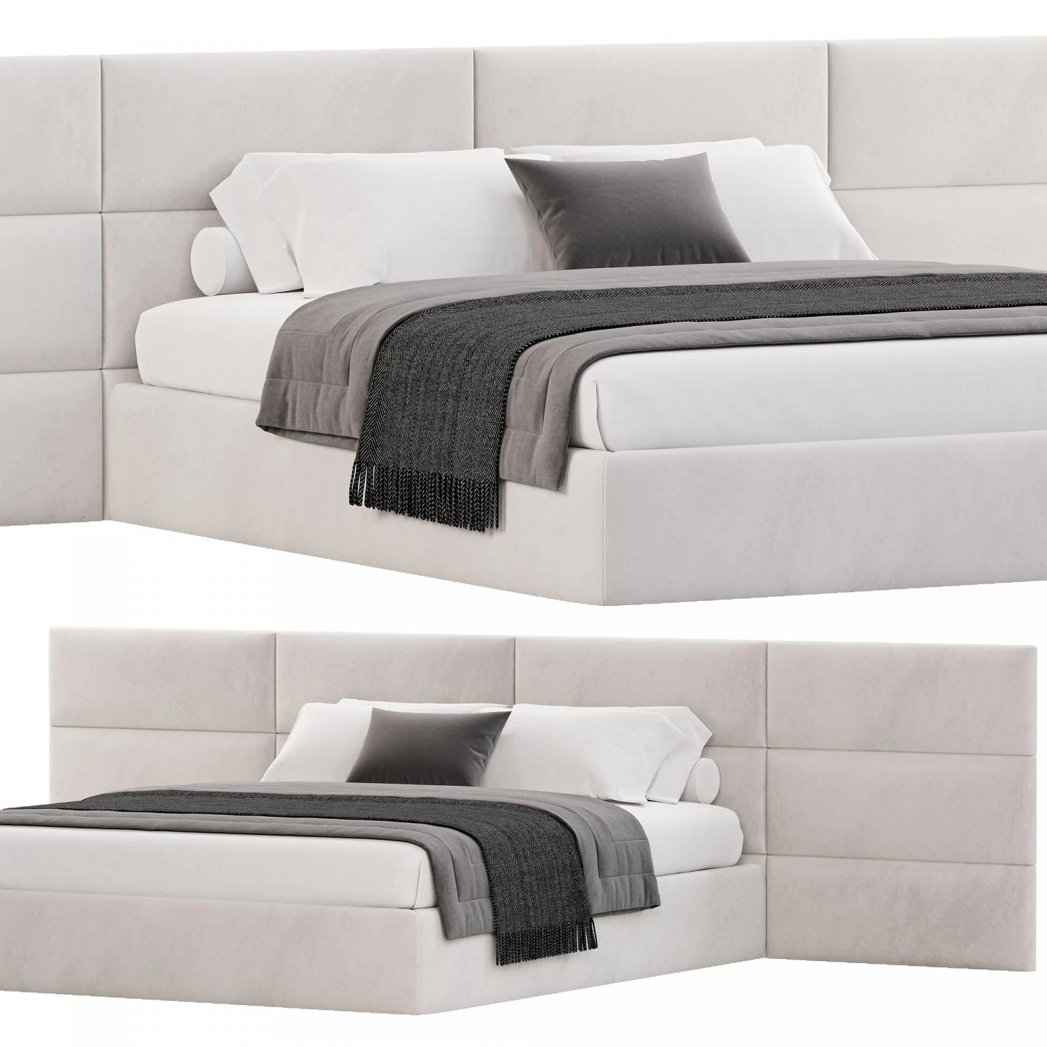 BedVanila 3D Model .c4d .max .obj .3ds .fbx .stl .blend 