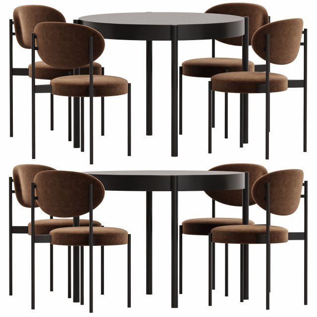 Dinning Set 07 Modello 3D .c4d .max .obj .3ds .fbx .stl .blend 