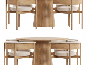 Dinning Set 08 3D Model