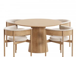 Dinning Set 08 3D Model