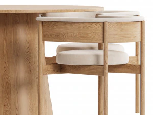 Dinning Set 08 3D Model