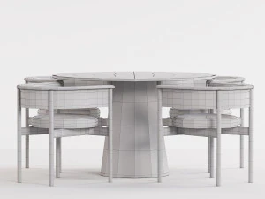 Dinning Set 08 3D Model