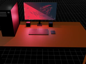 Escritorio sencillo Modelo 3D