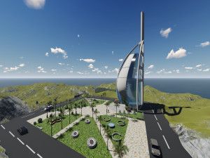 Burj el arab Modelo 3D