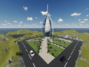 Burj el arab Modelo 3D