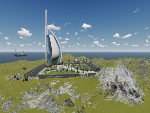 Burj el arab Modelo 3D
