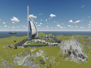 Burj el arab 3D Model