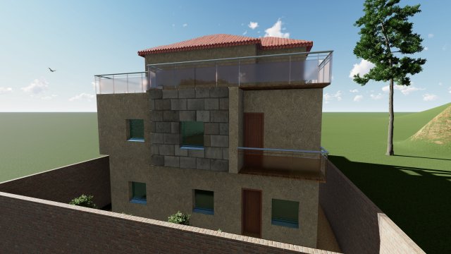 HOUSE 3D Модель .c4d .max .obj .3ds .fbx .stl .blend 
