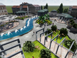 Public space 3D Model
