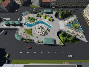 Public space Modello 3D